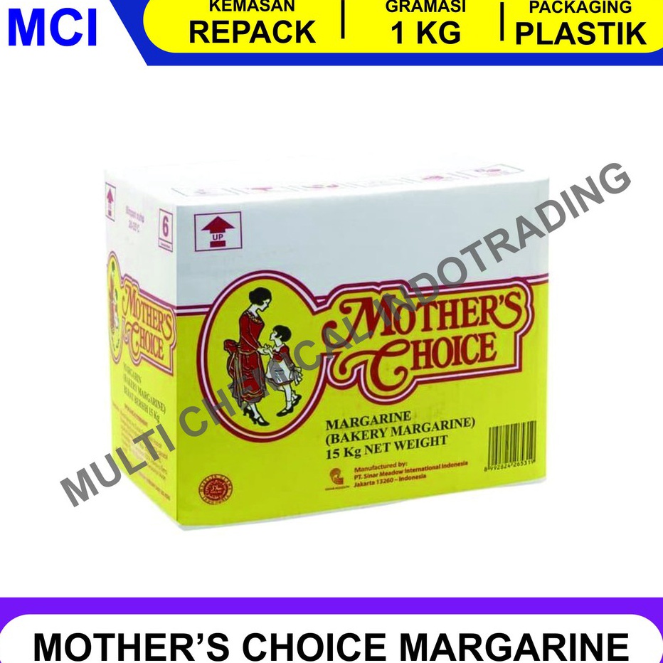 

[KODE PRODUK ADZOV4878] MOTHER'S CHOICE MARGARINE 1 KG / MOTHERS CHOICE / BAKERY MARGARIN KUE