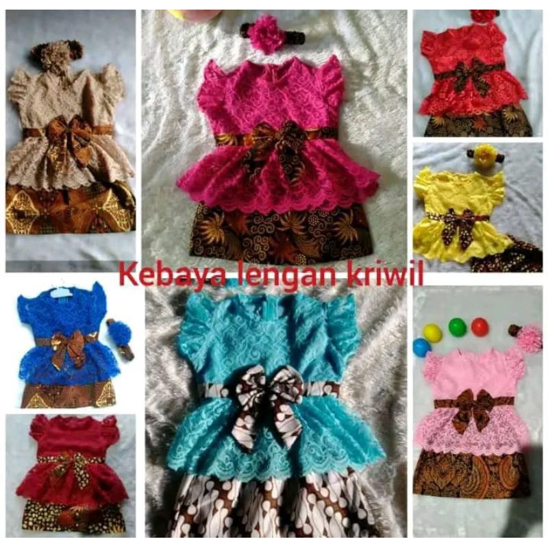KEBAYA ANAK MODEL LENGAN KRIWIL/KEBAYA MODERN