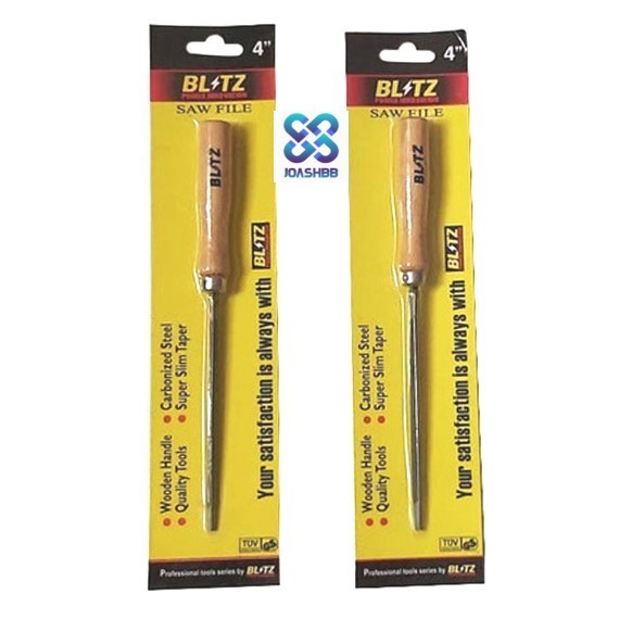 Kikir Segitiga gg Kayu 4" (10 cm) BLITZ /Kikir Segitiga/Kikir Besi Segitiga Gergaji Kayu Needle Gaga