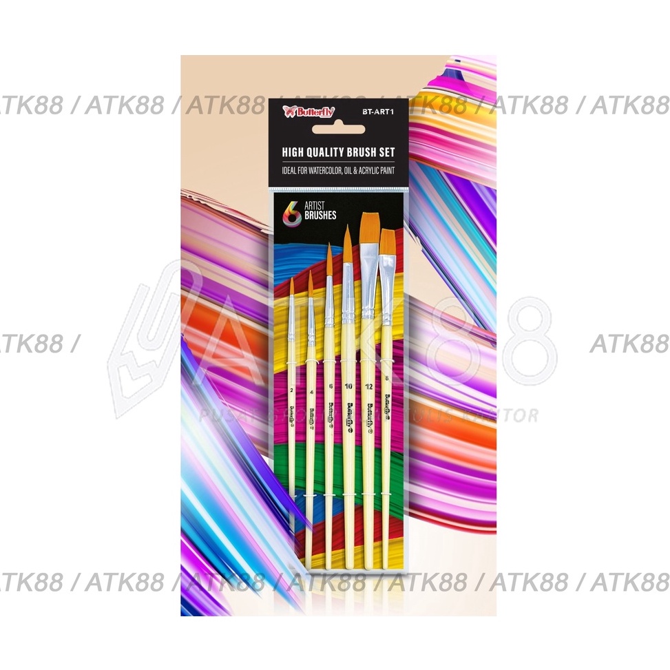 

[KODE PRODUK 8ZTJ83338] Kuas Butterfly BT-ART-1 set