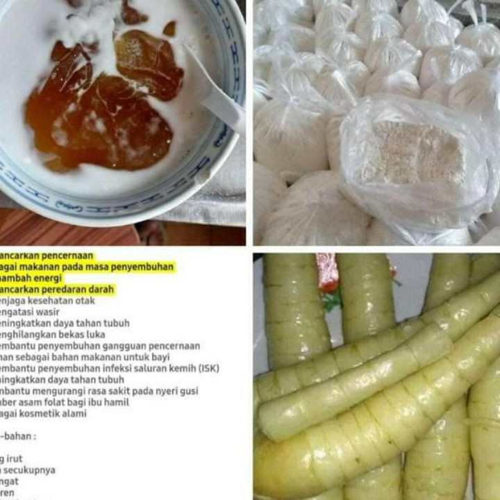 

✫Ready✭ PROMO Tepung Pati Garut Irut HALUS 1kg 1000gr REPACK serbaguna asam lambung P76 ➚