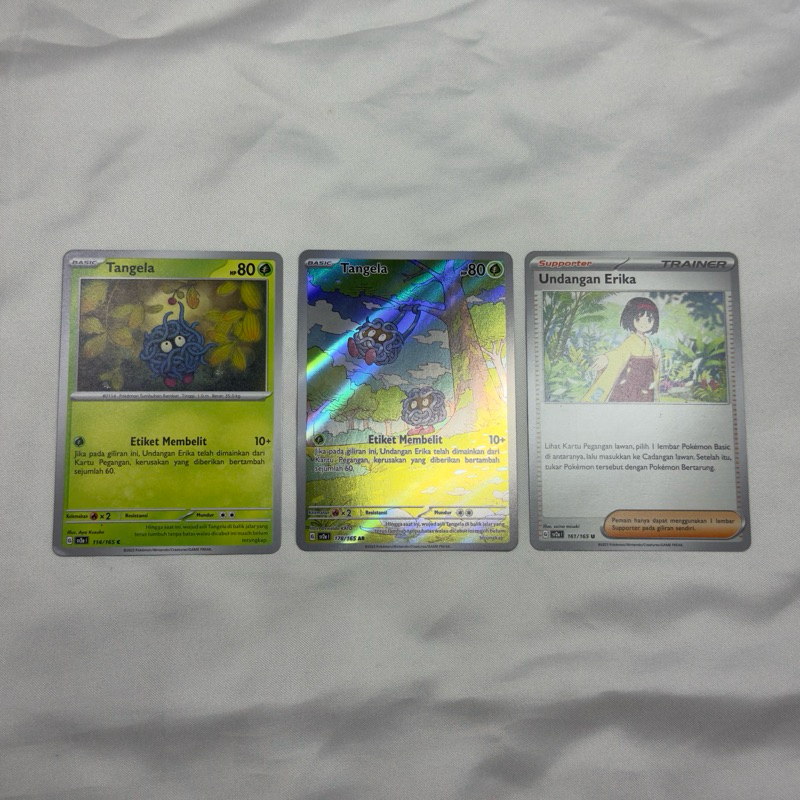 POKEMON TANGELA AR + Tangela common + Undangan Erika