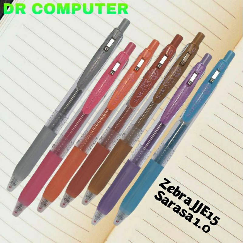 

Zebra Pen Gel SARASA CLIP 1.0mm shiny gold/silver/bronze/purple/blue/pink/orange