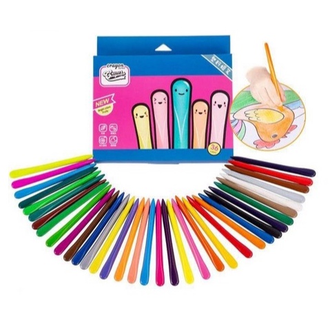 

[COD BI93] High Quality Crayon Lab Non Toxic Crayon Triangular Crayon Lab Triangle Crayon Plastik Anti Air Anti Kotor Ready ╭(