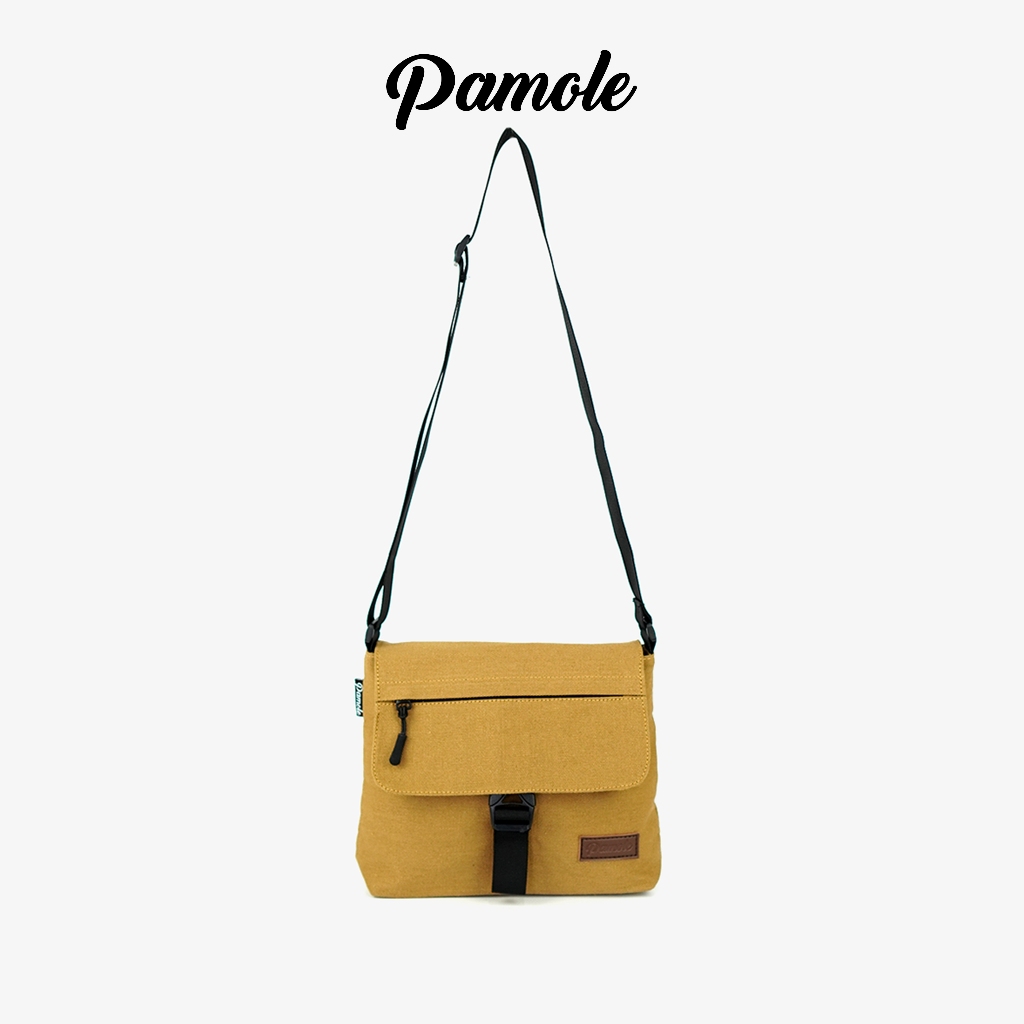 Pamole - Tas Selempang Sling Bag Bahan Kanvas Full Lapis Furing - Minica Series