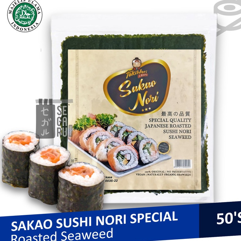 

Re4dy Sakao Gold Sushi Nori 50 Lembar Big Promo