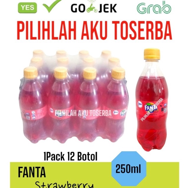 

[KODE E7VD0] Fanta Strawberry MINI Botol Pet Imut - ( HARGA 1 PACK ISI 12 )