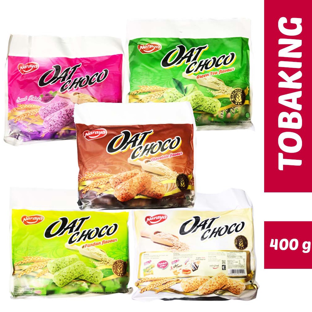 

[♛G14$] Naraya Oat Choco Snack Oat Sereal Vanilla Pandan Green Tea Strawberry 400gr Terhitz