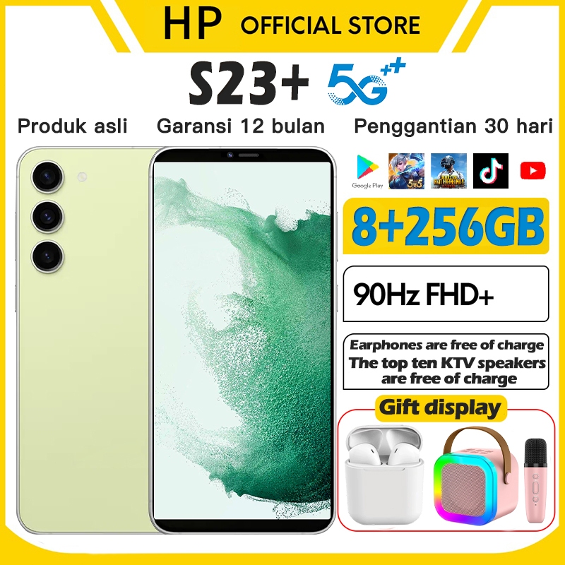 [COD] Hp Baru 5G GalaxyS23 + Ponsel Android Layar HD 6.0 Inci RAM8GB+ROM256GB Ponsel Memori Besar Ba