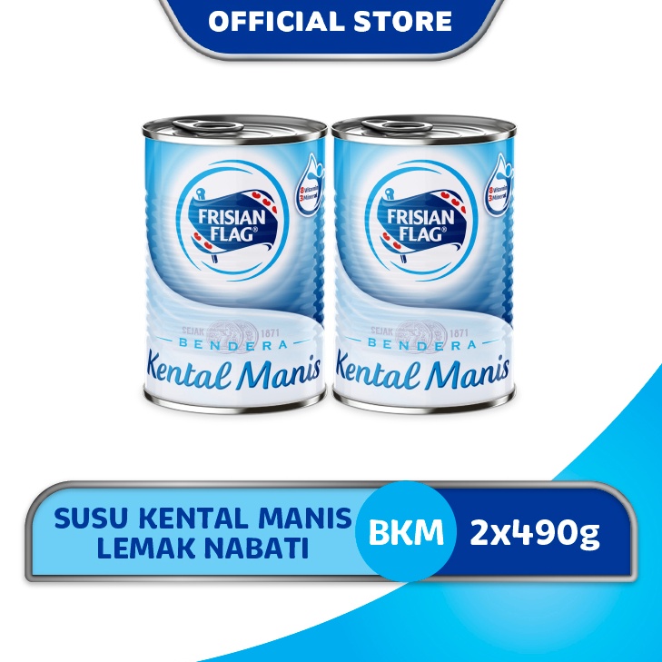 

[☚Q59@] Frisian Flag Bendera Kental Manis Kaleng 490gr x2 [232]