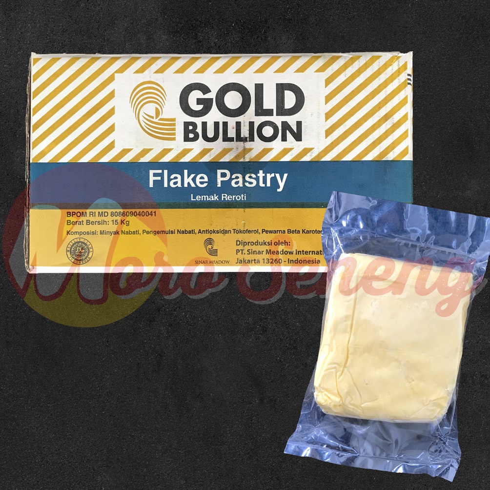 

92 Flake Pastry Gold Bullion 1 kg Repack / Korsvet / Corsvet / Puff Shortening / Mentega Pastri eaf8u