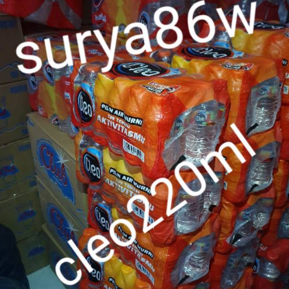 

[KODE SIMHD] GEBYAR PROMO GRAB - GOJEK AJA YA - air minum 1 pak AMDK CLEO botol 24 x 220ml botol kecil - cleo mini - cleo kecil