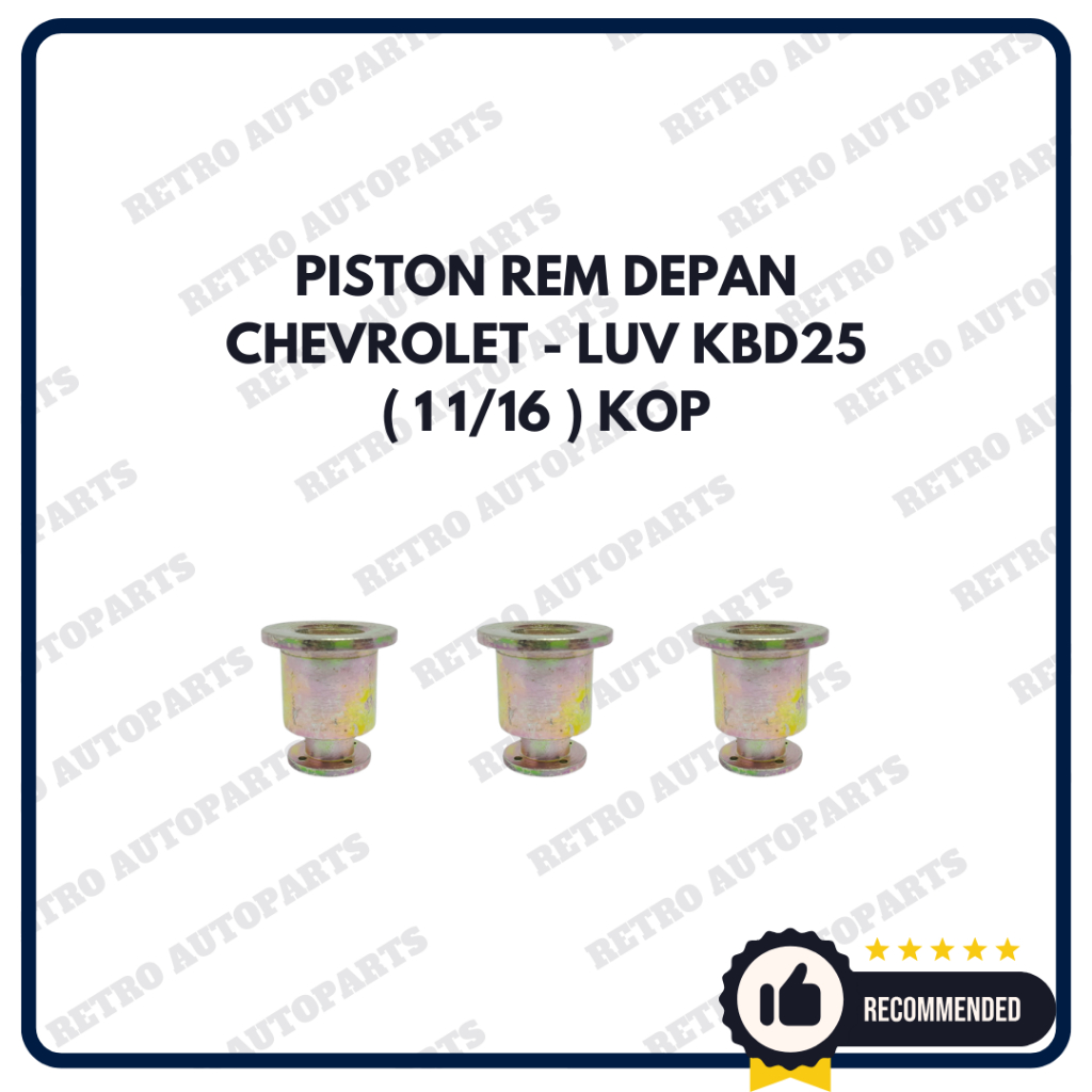 CHEVROLET - LUV | Piston Rem Depan Mobil Chevrolet Luv KBD25 Piston Rem Depan Piston Brake Front KBD