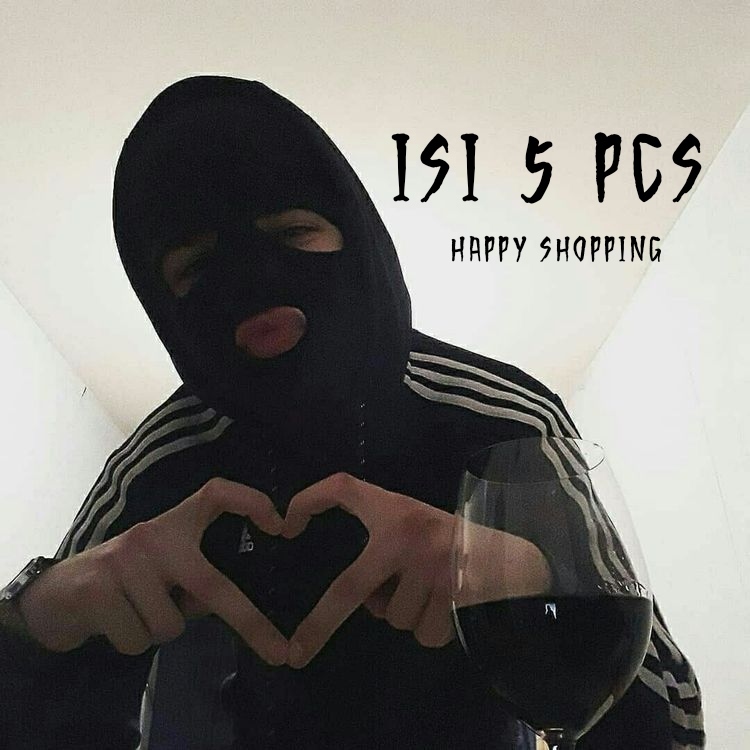 ISI 5 PCS KUPLUK NINJA PRIA DEWASA TEBAL/KUPLUK RAJUT BOLONG  3 SEBO