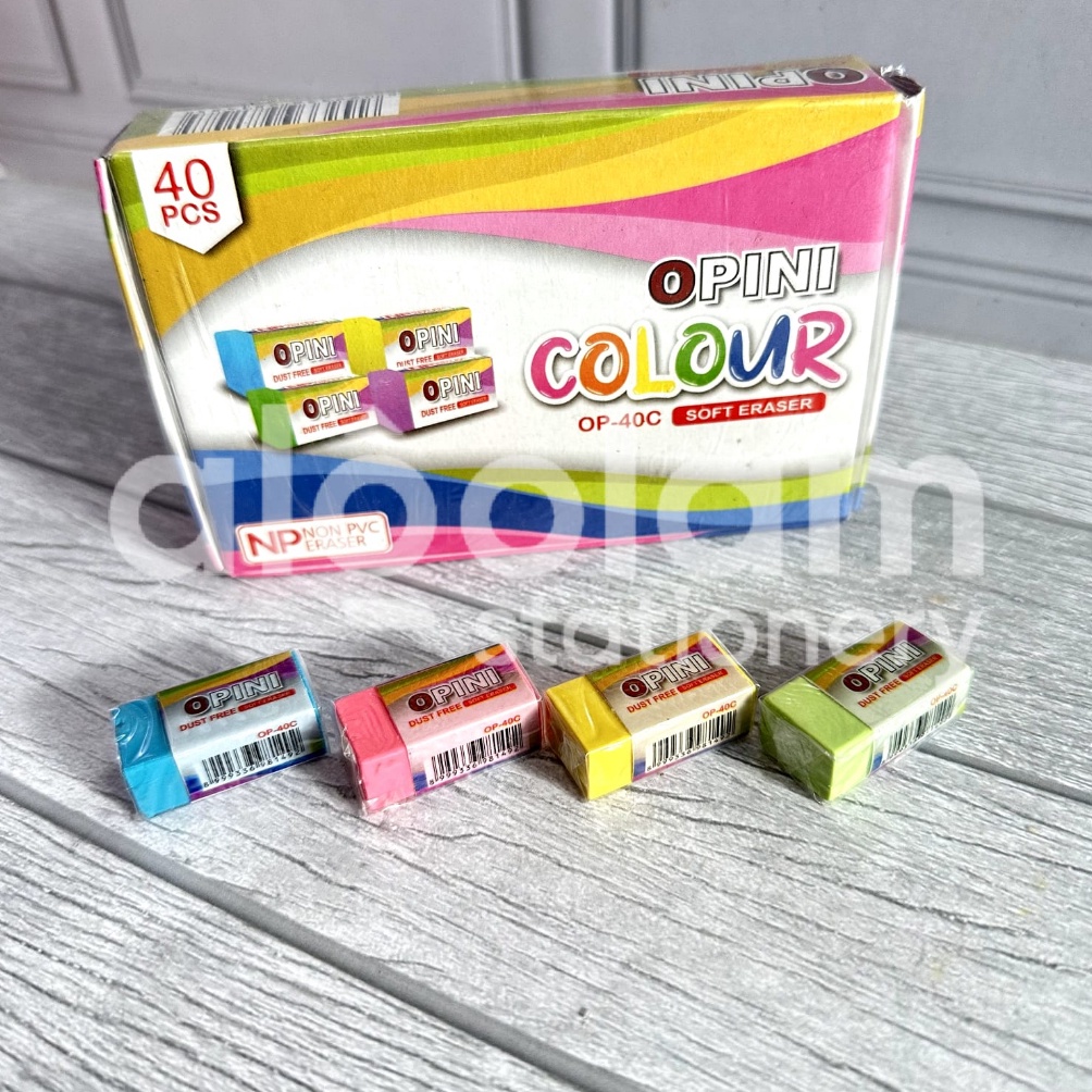 

B33st Product SATU PACK ( 40 PCS ) Penghapus Goztar Penghapus Opini Kecil Warna Scrooling
