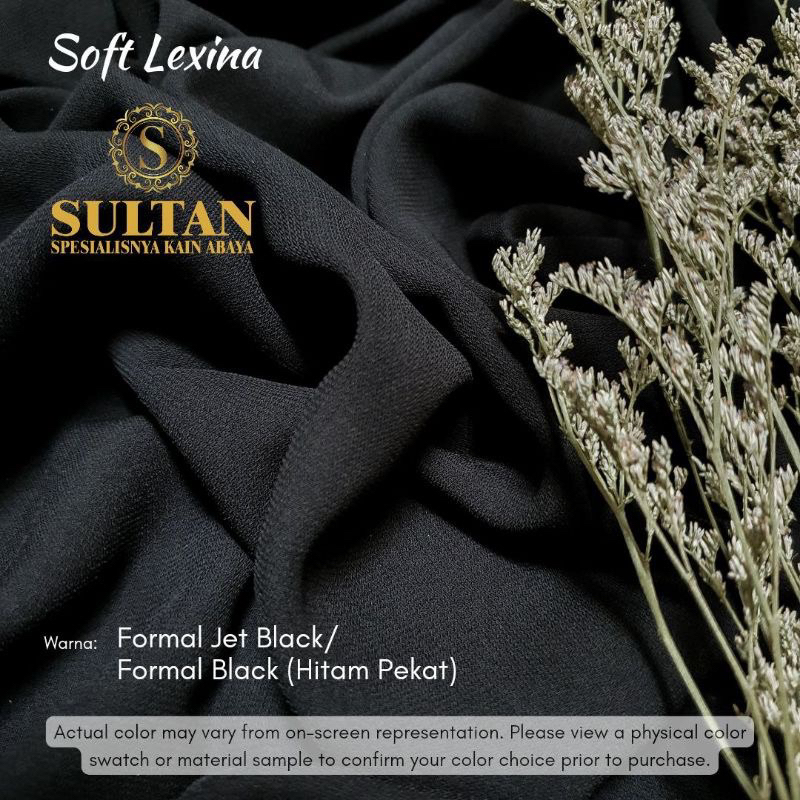 KAIN SOFT LEXUS SOFT LEXINA SULTAN FORMAL BLACK