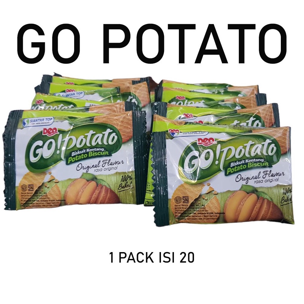

[♤D68➤] GO POTATO KENTANG 1 PACK ISI 20 Harga Spesial