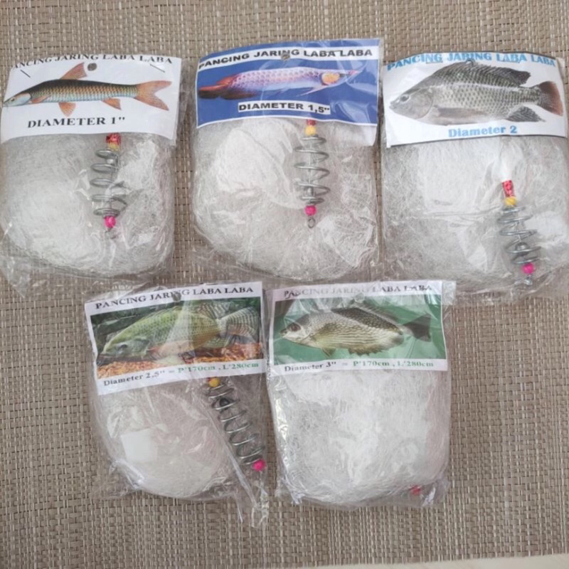 Jaring Pancing Bom Net Ikan Kecil Besar Panjang 170cm Lebar 280cm