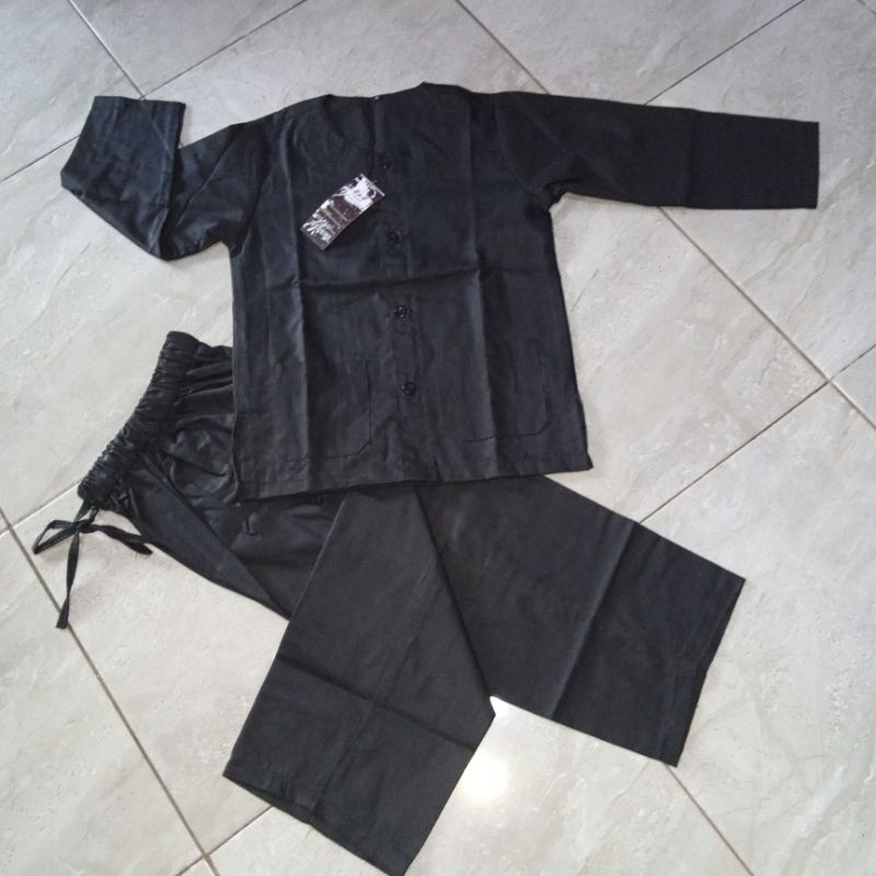 Stelan baju pangsi/baju silat /baju adat tradisional anak SD usia 7-11 tahun