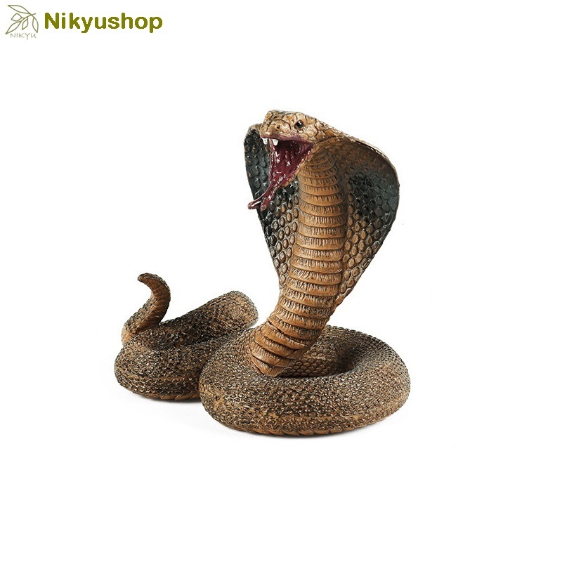 [Nikyushop] Mainan Edukasi Pajangan Figurine Hewan Ular Kobra Snake Cobra Animal