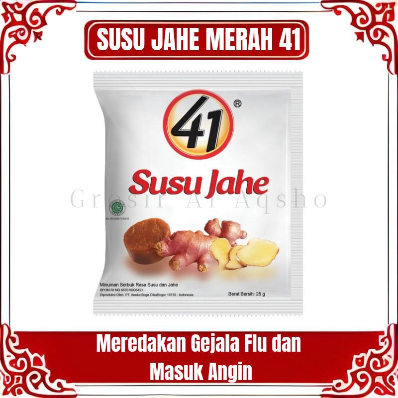 

SUSU JAHE MERAH 41 PERENCENG / 10 SACHET