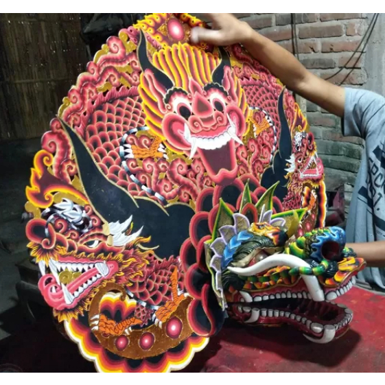 barongan devil spon dihiasi gondel celana barongan / barongan anak caplokan kain panjang anak anak d