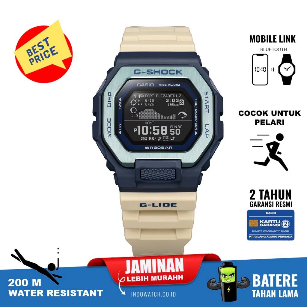 Casio G-Shock GBX-100TT-2 gbx100 gbx 100 original garansi resmi