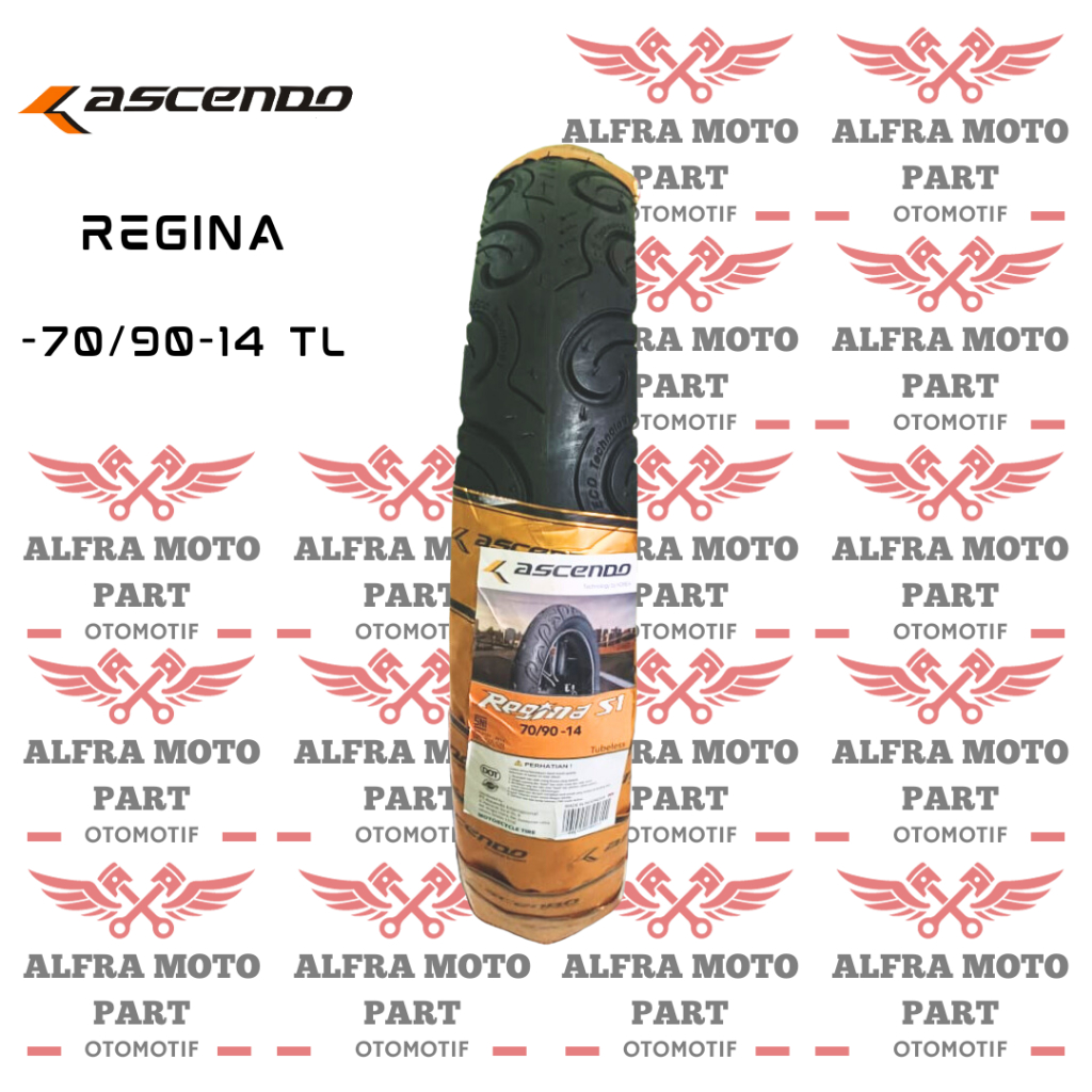 BAN LUAR 70/90-14 TUBELESS ASCENDO(SNI) REGINA S1