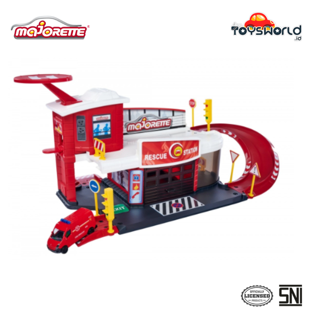 Majorette Creatix Rescue Station Plus 1 Vehicle - Mainan Anak
