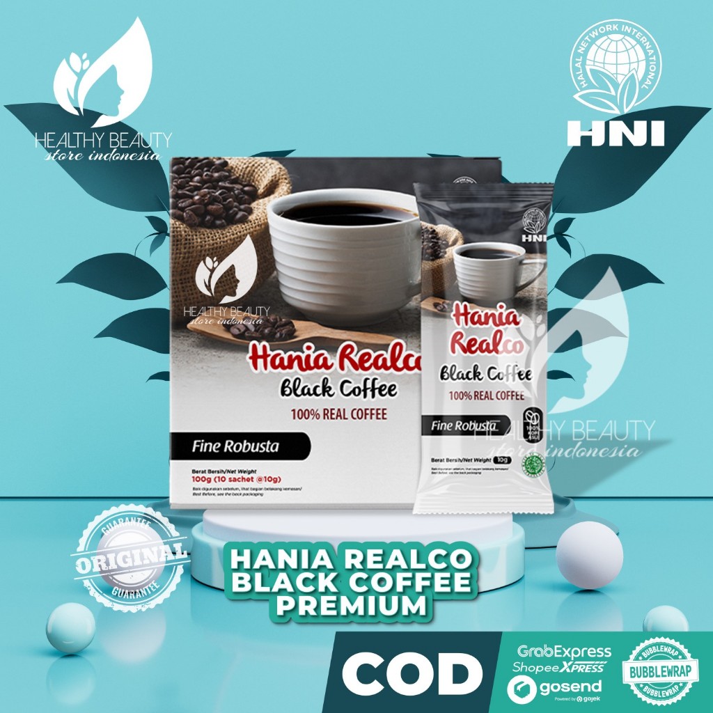 

100% Kopi Robusta Asli aman untuk lambung Hania Realco Black Coffee Robusta HNI HPAI