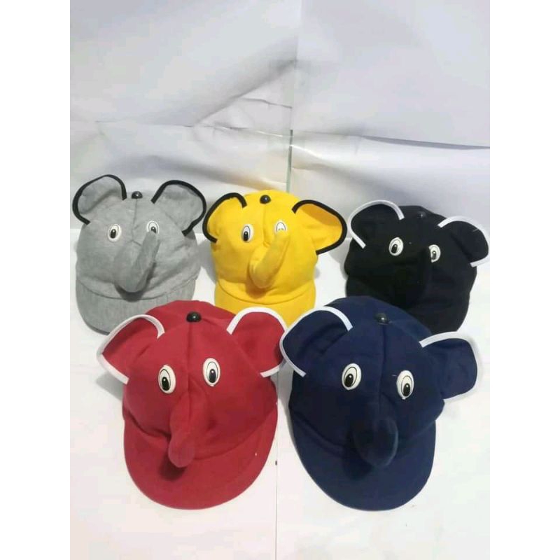 TopiGajah Topi bayi TopiAnak TopiVariasiGajah TopiLucu TopiHits TopiImutGajah Topi Anak Topi Karakte