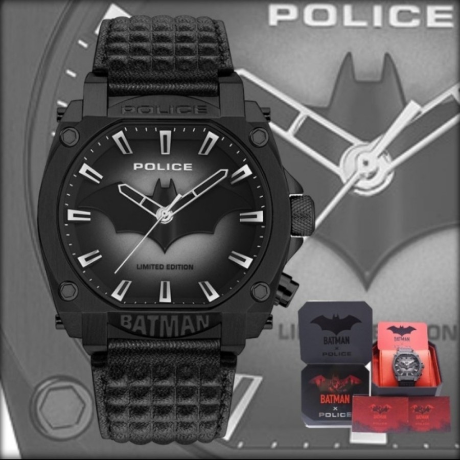 Jam Tangan Pria Police PEWGD0022601 Batman Limited Edition Original