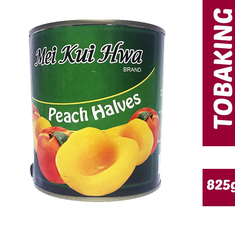 

[KODE T6HRT] PEACH IN HALVES (Buah Peach dalam Syrup) MEI KUI HWA 825g
