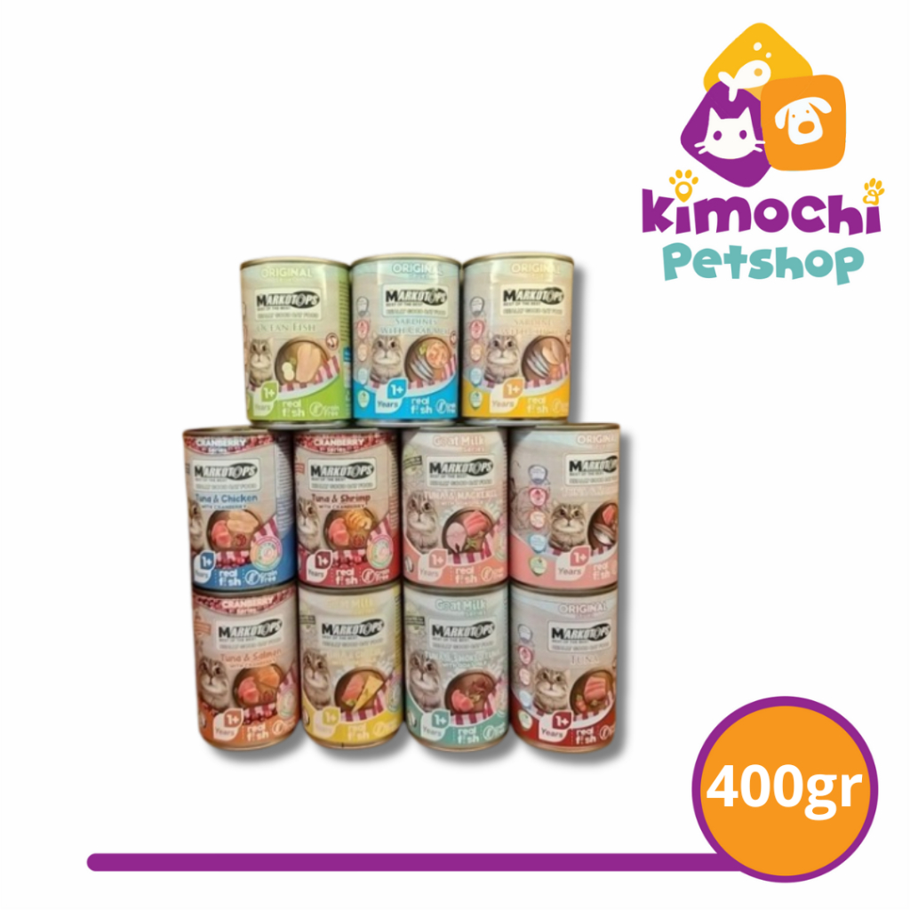 Markotops Makanan Kucing Kaleng Wet Food Kitten & Adult 400gr