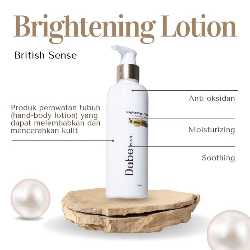 PROMO BODY CARE BRIGHTENING LOTION GLOWING SHOWER DABEBEAUTE DABE BEAUTE