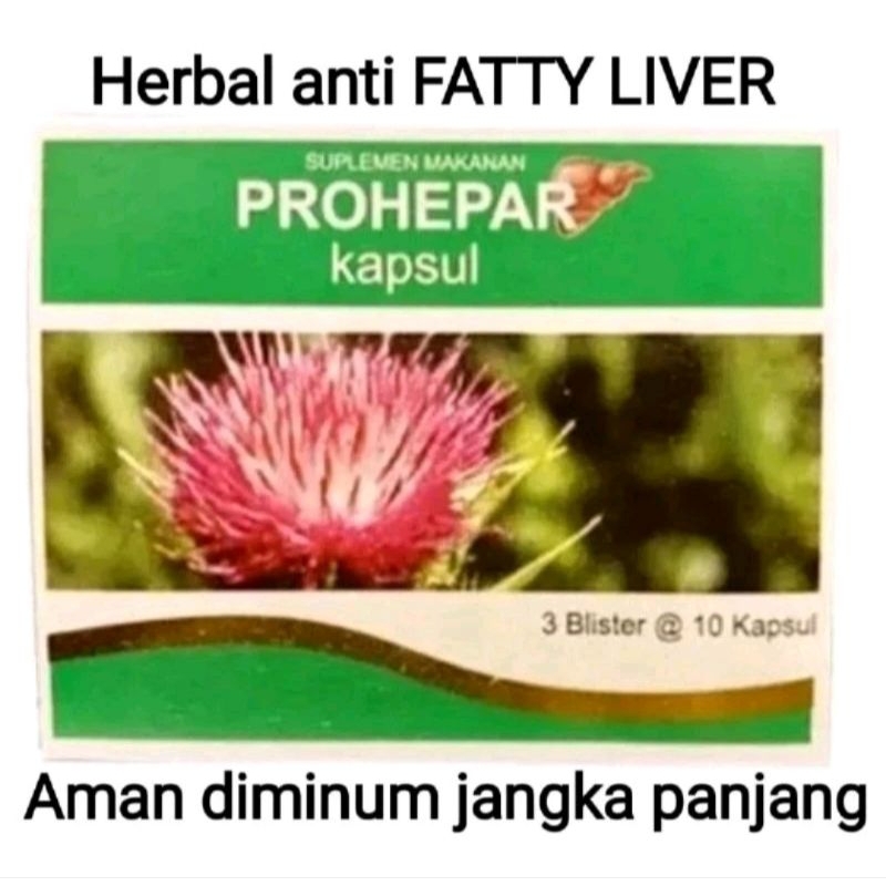 PROHEPAR HERBAL isi 30 suplement Fatty Liver/ perlemakan hati/ Kesehatan Hati
