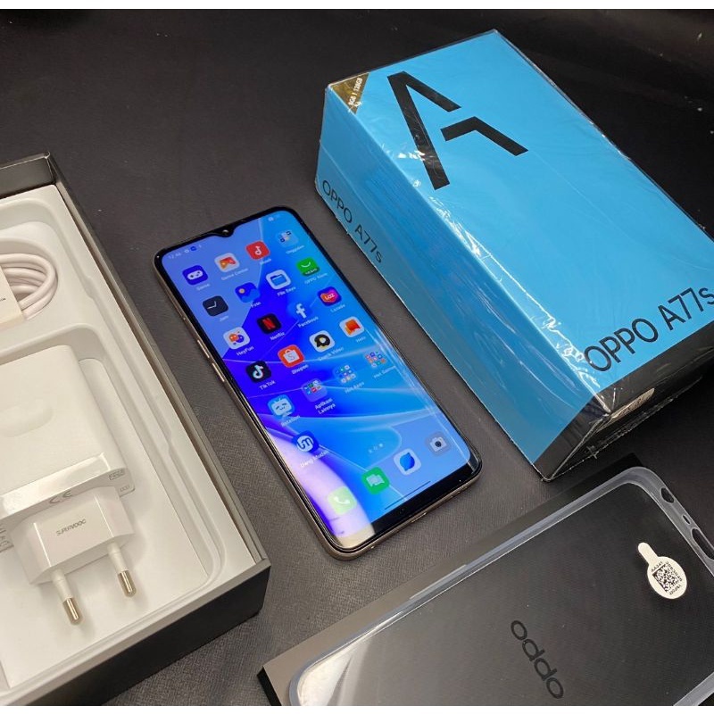 Oppo A77s Ram 8GB Internal 128GB 8/128 GB Handphone Second Fullset  Original ex Garansi Resmi