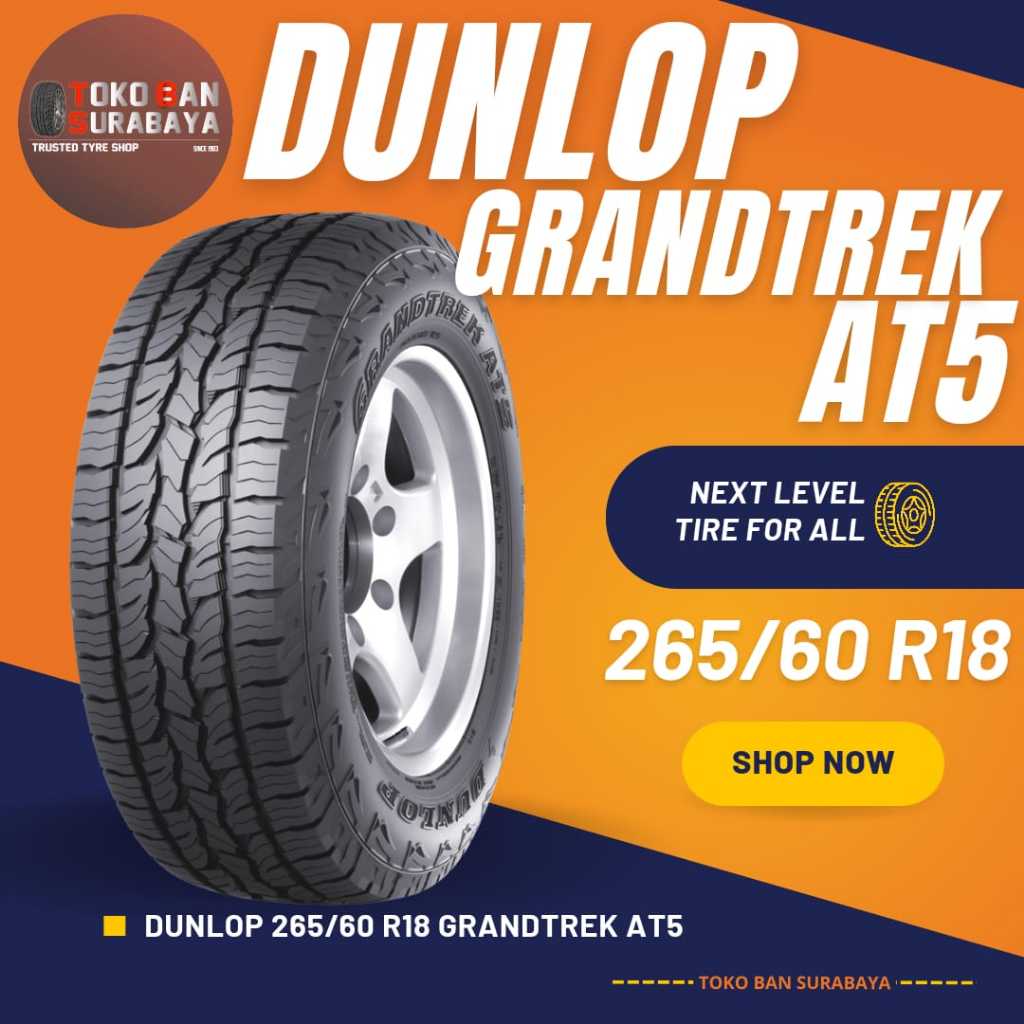 Ban Dunlop DL 265/60 R18 265/60R18 26560R18 26560 R18 265/60/18 R18 R 18 GRANDTREK AT5 AT 5