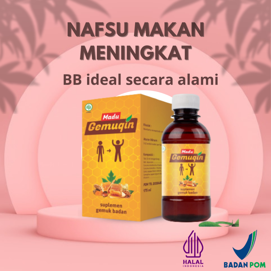 

Madu Gemuk Badan Original Suplemen Penamba Nafsu Makan Bpom Halal Aman