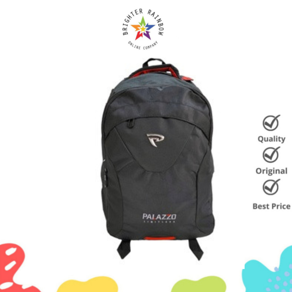 TAS RANSEL PRIA PALAZZO 300867  BACKPACK ORIGINAL DENGAN RAIN COVER