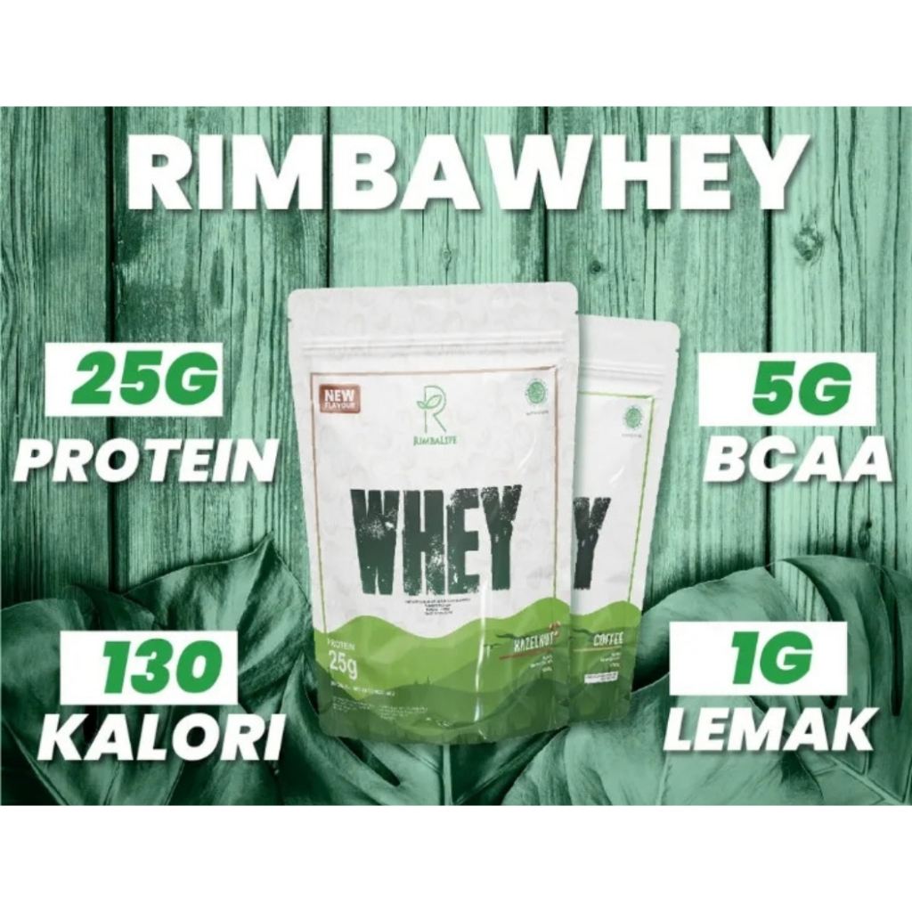 RIMBALIFE Rimba Whey 900gr 2lbs All Varian ~ Suplemen Fitness Gym..untuk Meningkatkan Massa Otot dan