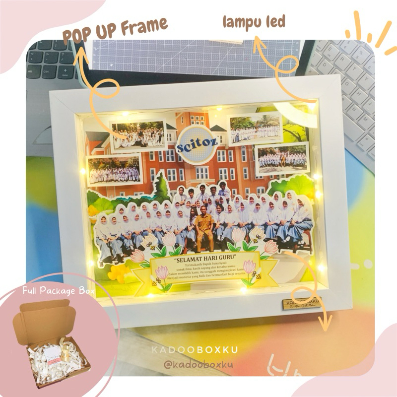 KADO UNIK POP UP 3D FRAME LUCU [BACA DESKRIPSI] /KADO WISUDA/ GIFT BOX/ KADO GURU/ KADO NIKAH/ KADO 