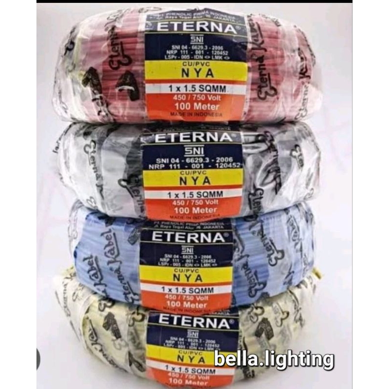 KABEL ETERNA TUNGGAL NYA 1x1,5 100 METER