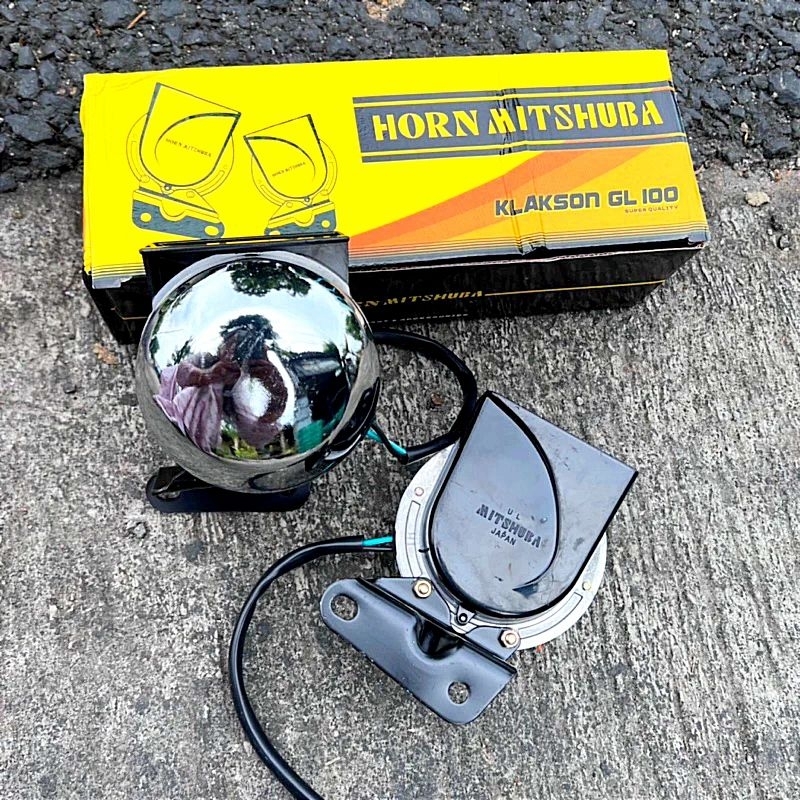Klakson proud horn mitshuba bel model GL100 tot tot CB CG UH UL mitsuba helibars keong