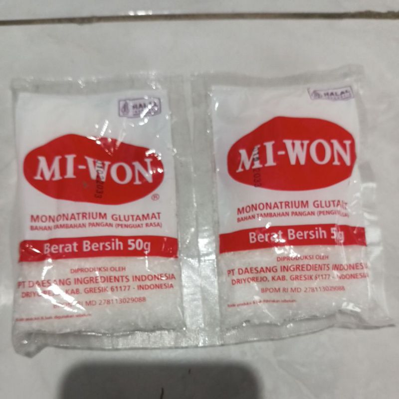 

mi-won berat bersih 50 gram