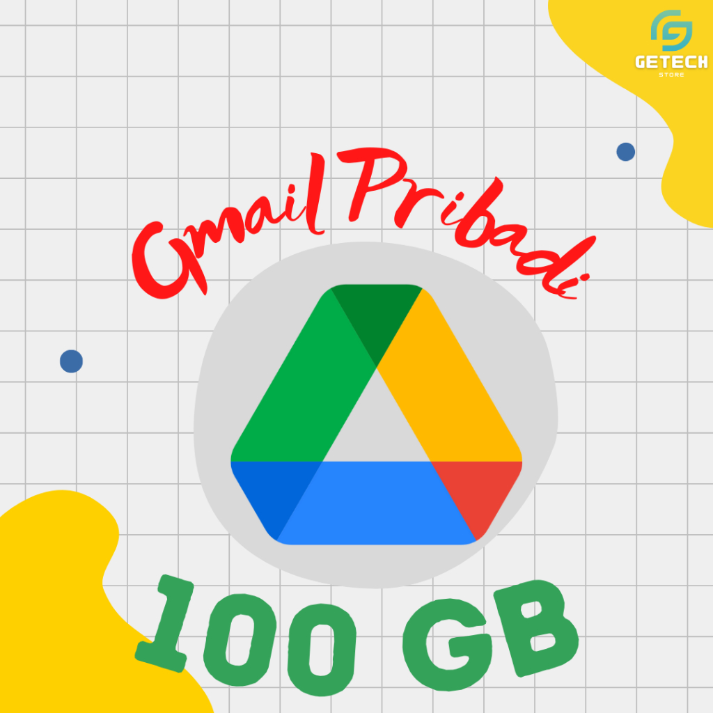 Google Drive Email Pribadi 100 GB Gmail Gdrive Unlimited Storage Lifetime Bergaransi Resmi