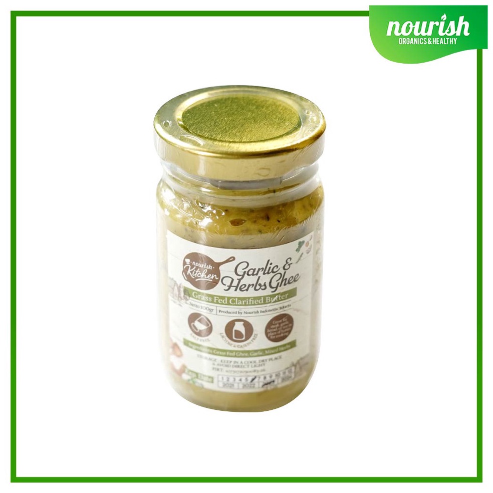 

[☪N46>] Ghee Garlic & Herbs (Grass Fed Ghee Clarified Butter) 100 gr Order lagi