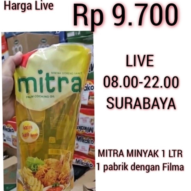 

[♥N17/] Mitra Minyak Goreng 1 Ltr- Sembako Jatim [78]