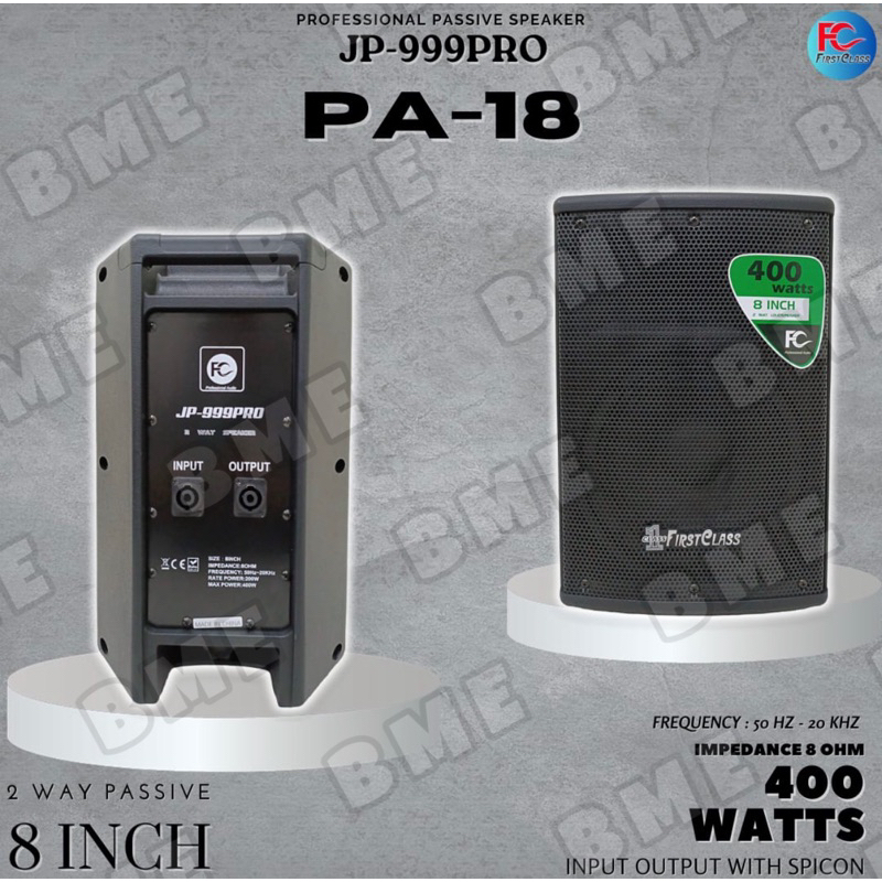 speaker pasif firstclass jp999pro pa18 pa 18 1 buah pasif 8 inch original
