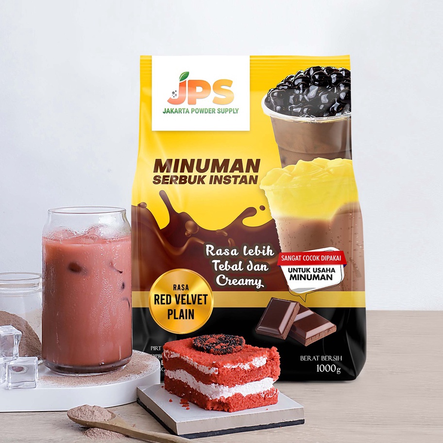 

Ready Stock Powder Drink JPS Bubuk Minuman Rasa RED VELVET PLAIN 1Kg Big Sale